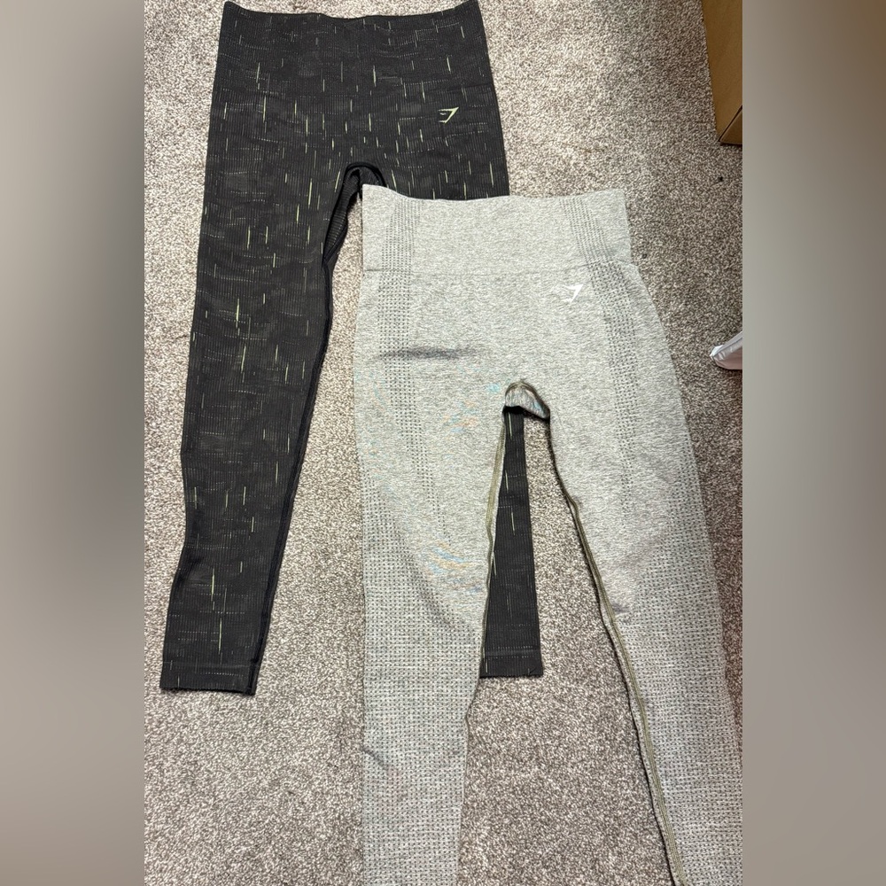 Gymshark Vital seamless and Seamless reflective legging